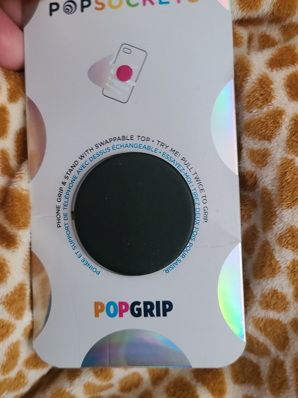 PopSocket PopGrip Swappable Top - Black